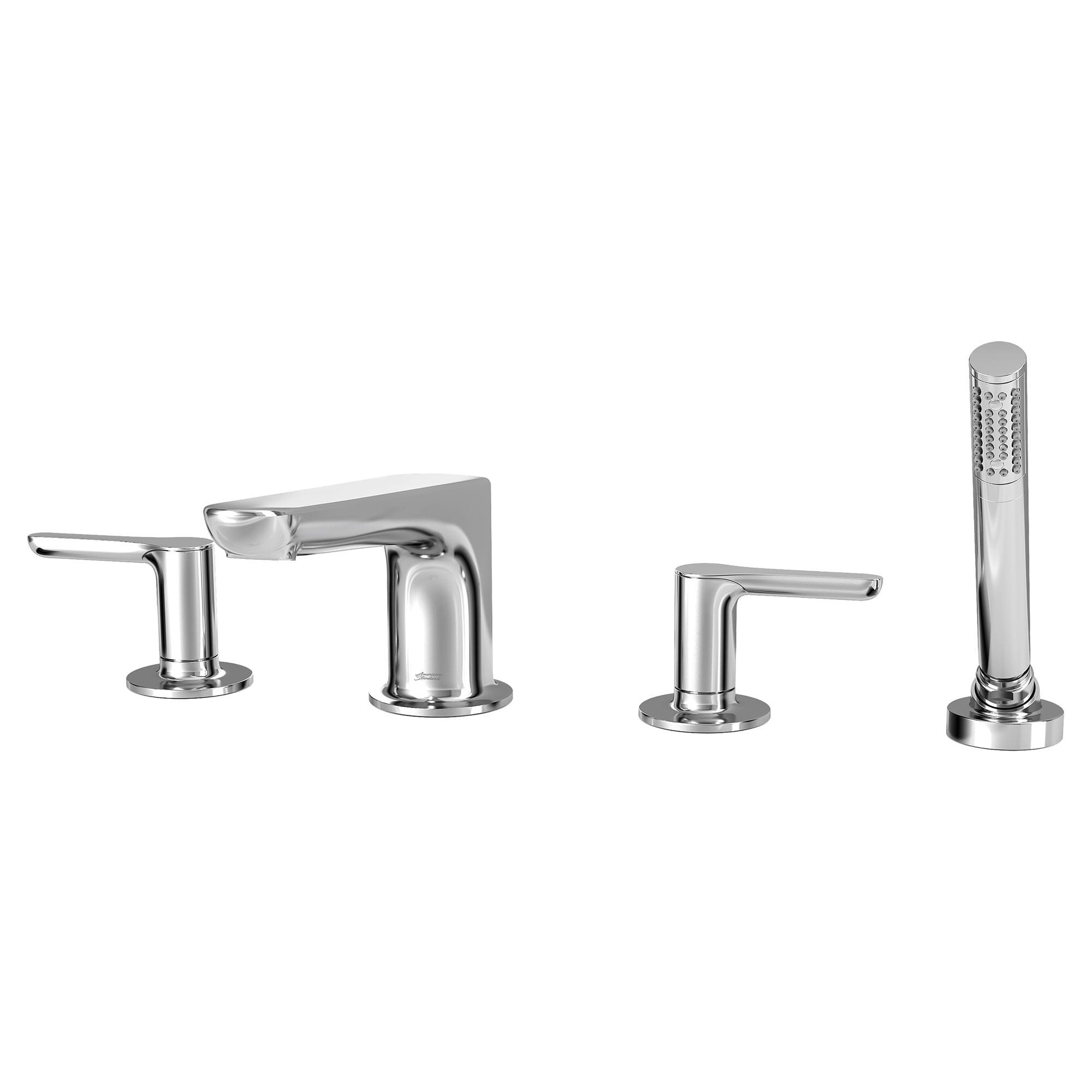 Studio S  Bathtub Faucet With Lever Handles and Personal Shower for Flash Rough In Valve CHROME